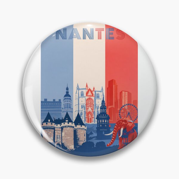 Item preview, Nantes Cityscape with Château des Ducs, Cathedral and Ferris Wheel designed and sold by Aryabek.