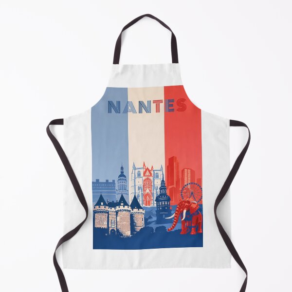 Item preview, Nantes Cityscape with Château des Ducs, Cathedral and Ferris Wheel designed and sold by Aryabek.