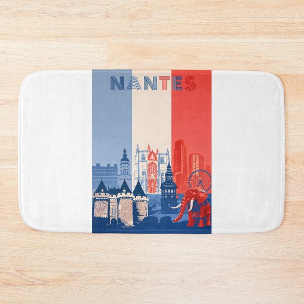 Item preview, Nantes Cityscape with Château des Ducs, Cathedral and Ferris Wheel designed and sold by Aryabek.