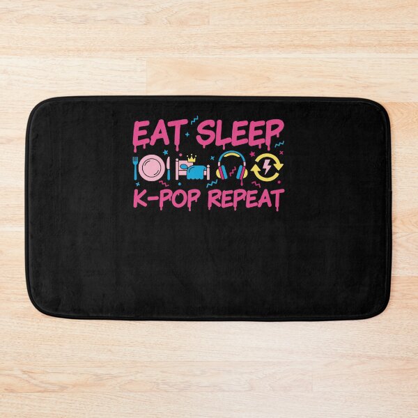 Item preview, Eat Sleep K-Pop Repeat Kpop Korean Music designed and sold by LuminOrb.