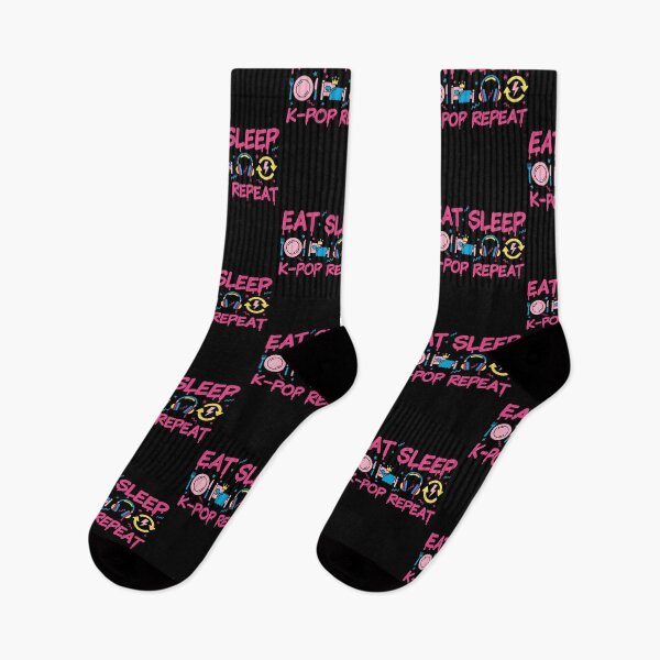 Item preview, Eat Sleep K-Pop Repeat Kpop Korean Music designed and sold by LuminOrb.