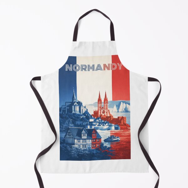 Item preview, Normandy Coastal View with Mont-Saint-Michel, Gothic Cathedral and Cliffs of Étretat designed and sold by Aryabek.