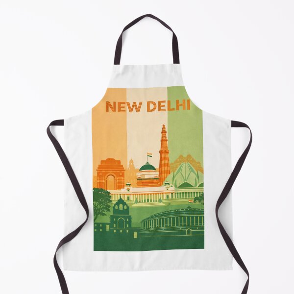 Item preview, New Delhi Landmarks Featuring India Gate, Qutub Minar, Lotus Temple and Parliament House designed and sold by Aryabek.