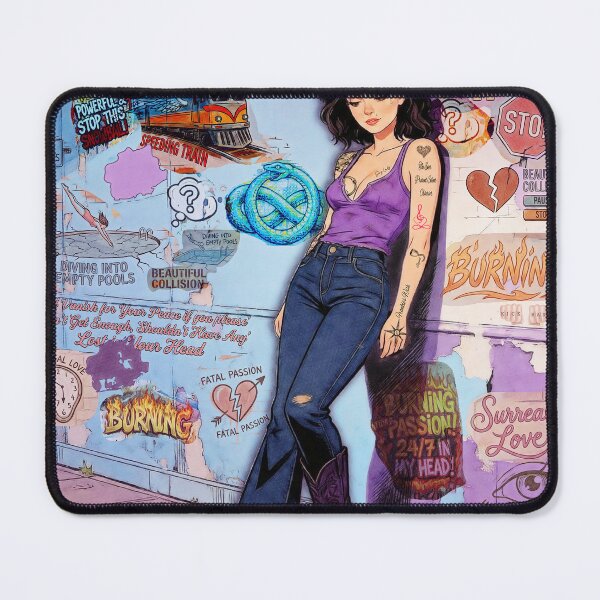 Item preview, Surreal Love & Beautiful Collision – Indie Aesthetic Street Art designed and sold by Hen-C-Art.