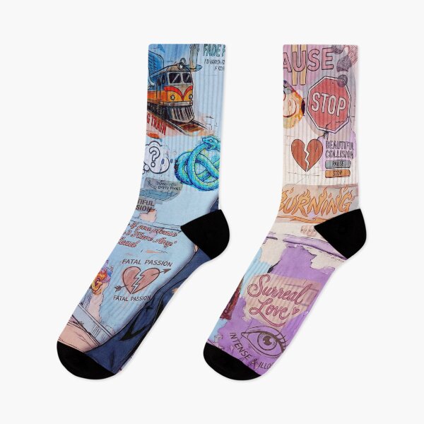 Item preview, Surreal Love & Beautiful Collision – Indie Aesthetic Street Art designed and sold by Hen-C-Art.