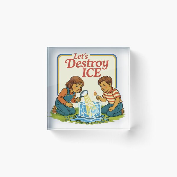 Item preview, Let's Destroy ICE T-Shirt designed and sold by gear-posters.