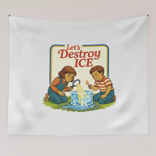 Item preview, Let's Destroy ICE T-Shirt designed and sold by gear-posters.