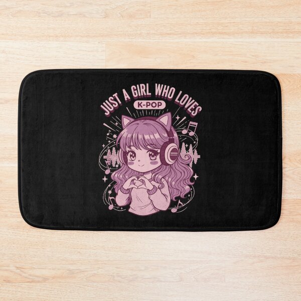 Item preview, Just A Girl Who Loves K-Pop Cute Anime Korean Pop designed and sold by LuminOrb.