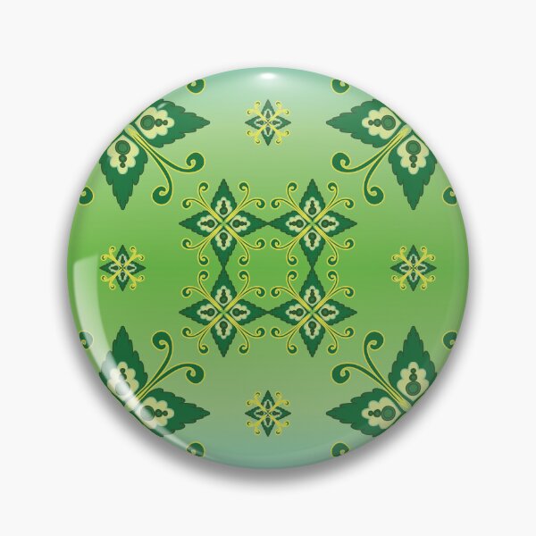 Item preview, Gradient Green Floral Flow designed and sold by OIL Pattern Design .