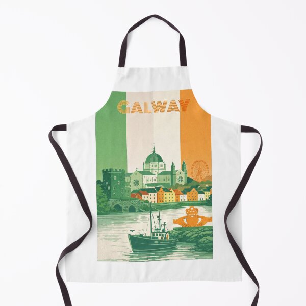 Item preview, Galway Cityscape Featuring Galway Cathedral, Spanish Arch and the Claddagh Ring designed and sold by Aryabek.