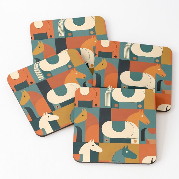 Item preview, Geometric Horse Icon Pattern (image size 7840x11680) designed and sold by Digital-Davinci.
