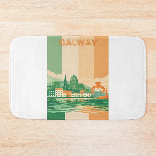 Item preview, Galway Waterfront with Galway Cathedral, Long Walk and Claddagh Ring designed and sold by Aryabek.