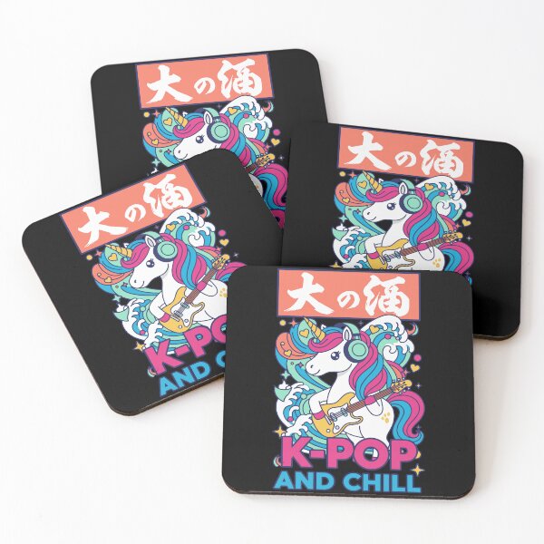 Item preview, Cute Unicorn K-Pop And Chill Korean Music Anime designed and sold by LuminOrb.