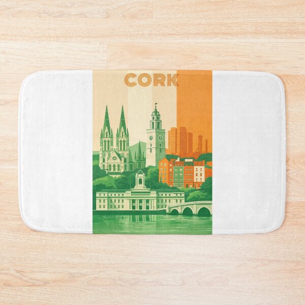 Item preview, Cork Cityscape with St. Fin Barre’s Cathedral, Shandon Bells and City Hall designed and sold by Aryabek.