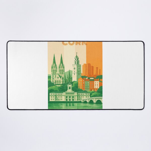 Item preview, Cork Cityscape with St. Fin Barre’s Cathedral, Shandon Bells and City Hall designed and sold by Aryabek.