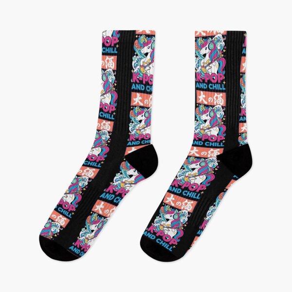 Item preview, Cute Unicorn K-Pop And Chill Korean Music Anime designed and sold by LuminOrb.