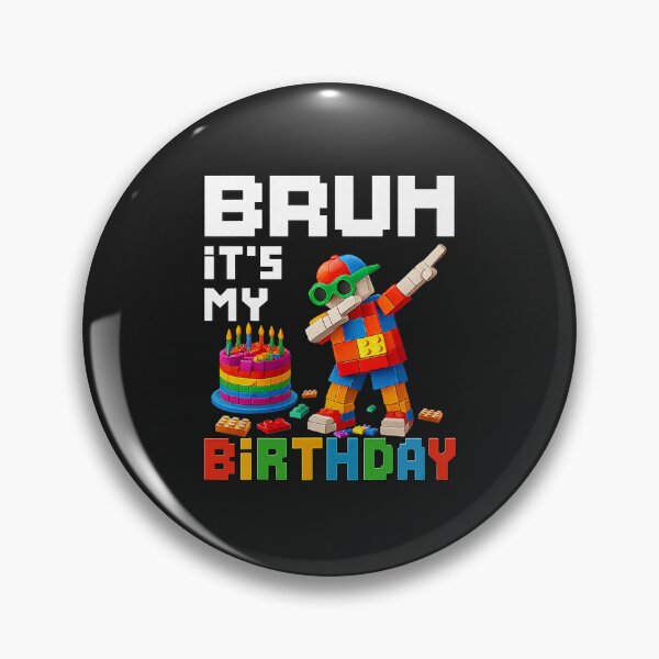 Item preview, Bruh Its My Birthday Master Builder Block Brick Men Boy Kid  designed and sold by FrankIsabel.