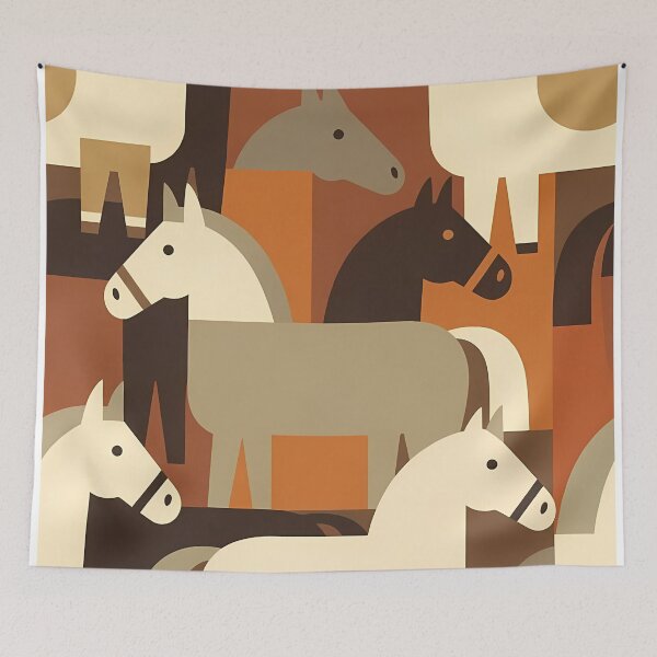 Item preview, Geometric Horse Icon Pattern (image size 7840x11680) designed and sold by Digital-Davinci.