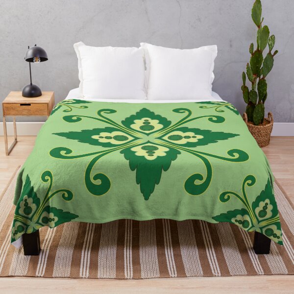 Item preview, A flowing floral design blending gentle green gradients, expressing movement, balance, and renewal. A modern interpretation of natural harmony. designed and sold by OIL Pattern Design .