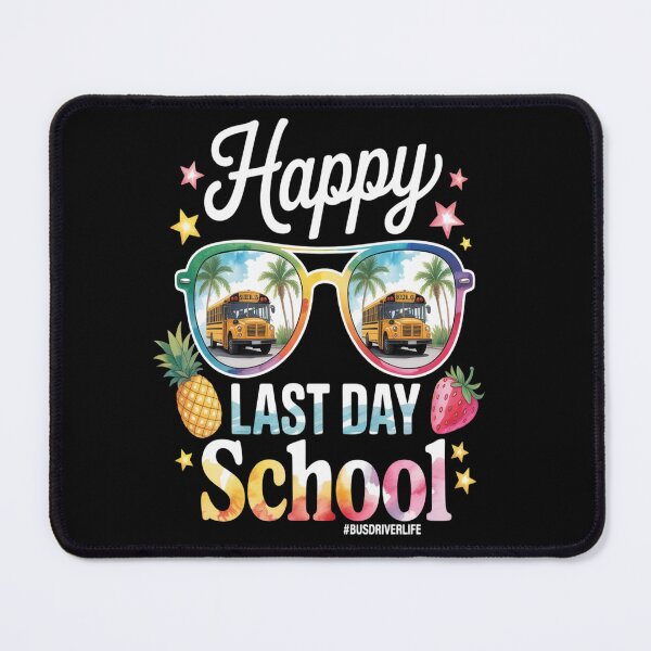 Item preview, Happy Last Day Of School Bus Driver Life Sunglasses Tie Dye designed and sold by orlodrake.