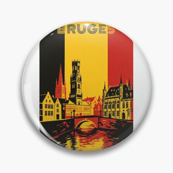 Item preview, Bruges Historic Center with Belfry, Church of Our Lady and Canal Reflections designed and sold by Aryabek.