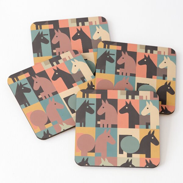 Item preview, Geometric Horse Icon Pattern (image size 7840x11680) designed and sold by Digital-Davinci.