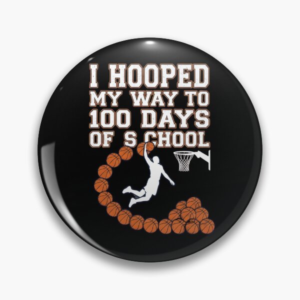 Item preview, Hooped My Way 100 Days School Basketball 100th Day Boys Kids designed and sold by THREE LITTLE BEANS.
