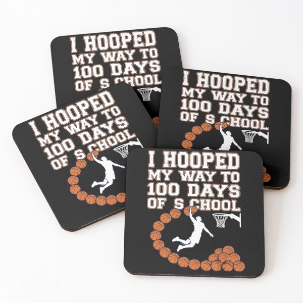 Item preview, Hooped My Way 100 Days School Basketball 100th Day Boys Kids designed and sold by THREE LITTLE BEANS.