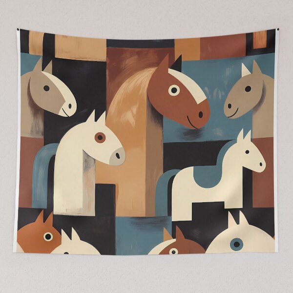 Item preview, Geometric Horse Icon Pattern (image size 7840x11680) designed and sold by Digital-Davinci.