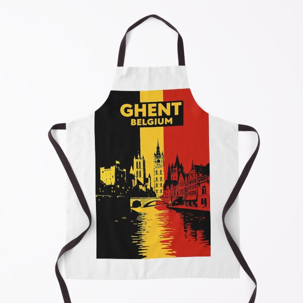 Item preview, Canal View of Ghent with Belfry, Gravensteen Castle and Historic Quays designed and sold by Aryabek.