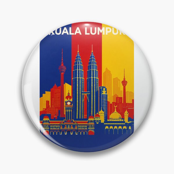 Item preview, Kuala Lumpur Skyline with Petronas Towers, Sultan Abdul Samad Building and KL Tower designed and sold by Aryabek.