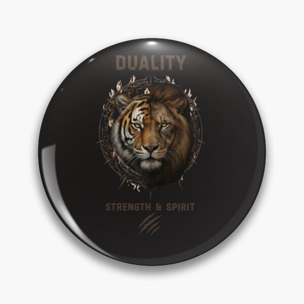 Item preview, Duality – Tiger & Lion Strength and Spirit designed and sold by LittleLoopArt.