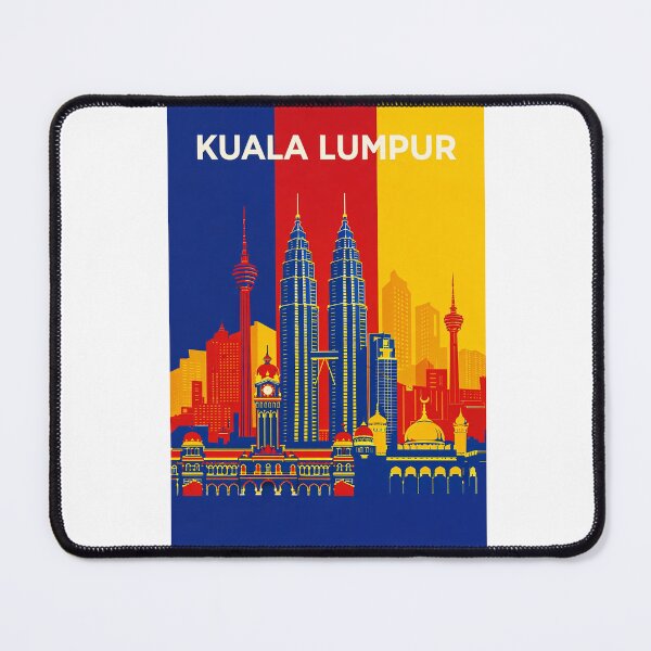 Item preview, Kuala Lumpur Skyline with Petronas Towers, Sultan Abdul Samad Building and KL Tower designed and sold by Aryabek.