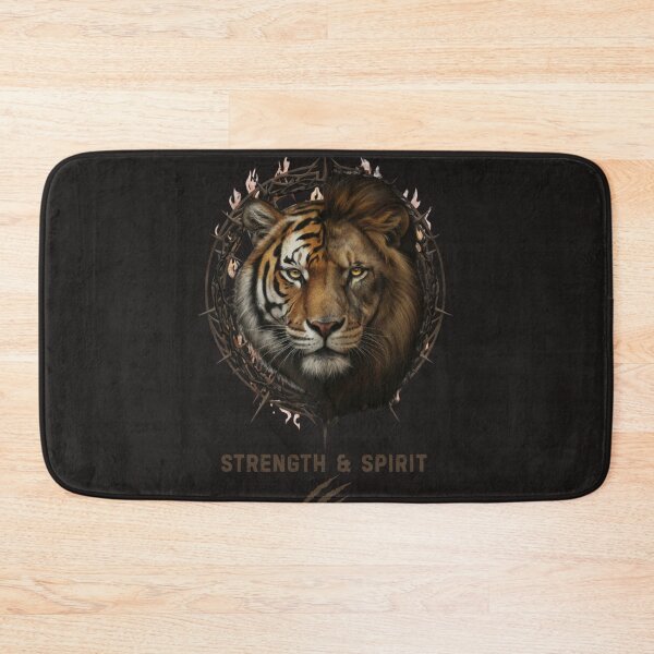 Item preview, Duality – Tiger & Lion Strength and Spirit designed and sold by LittleLoopArt.