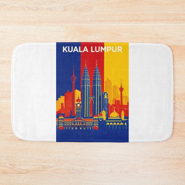 Item preview, Kuala Lumpur Skyline with Petronas Towers, Sultan Abdul Samad Building and KL Tower designed and sold by Aryabek.