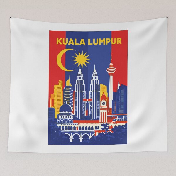 Item preview, Kuala Lumpur Cityscape with Petronas Towers, Merdeka 118 and National Mosque designed and sold by Aryabek.
