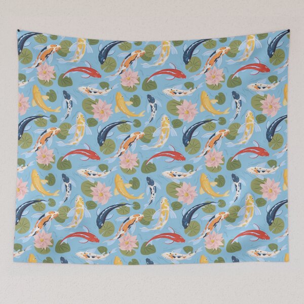 Item preview, Koi fish cap pattern designed and sold by Renartdesign.