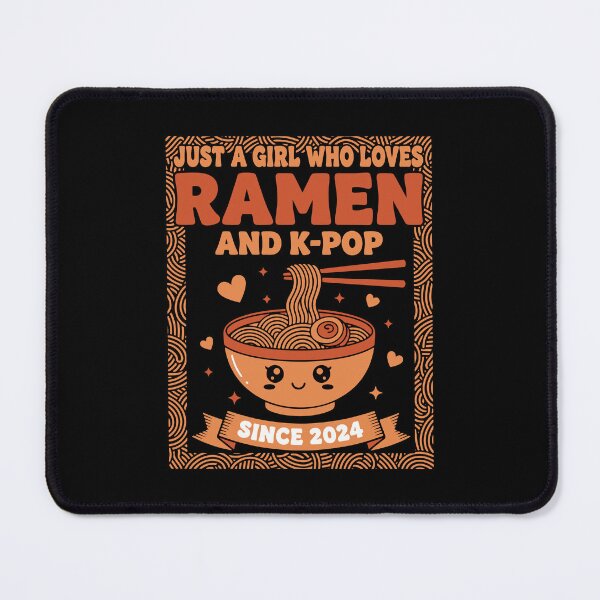 Item preview, Just A Girl Ramen And K-Pop Since 2024 Korean designed and sold by LuminOrb.