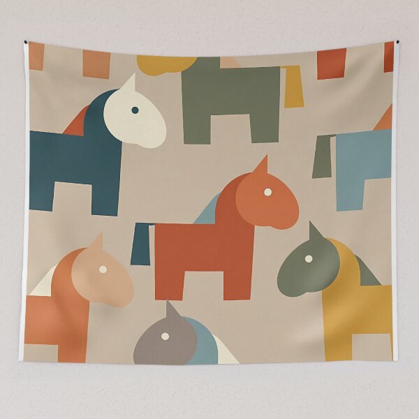 Item preview, Geometric Horse Icon Pattern (image size 7840x11680) designed and sold by Digital-Davinci.