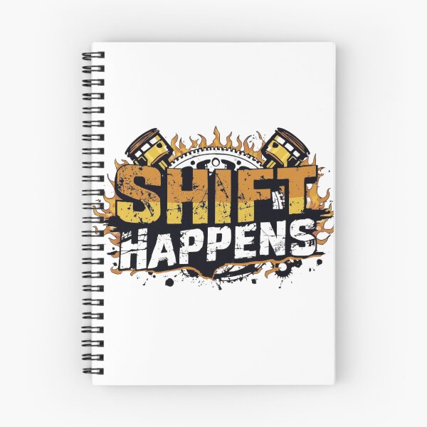 Item preview, Shift Happens – Funny Car Sticker for Mechanics & Garage Life designed and sold by TorqueDistrict.