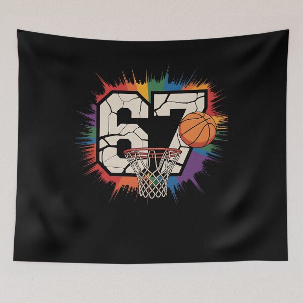 Item preview, Funny 67 Basketball Six Seven 6 7 Meme 67 designed and sold by THREE LITTLE BEANS.