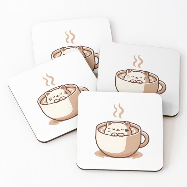 Item preview, Espresso Purr-shot: Cozy Coffee Cat designed and sold by purrsoul.