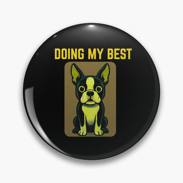 Item preview, Doing My Best Calm Dog Cartoon Illustration for Everyday Life designed and sold by AdicretorDesign.