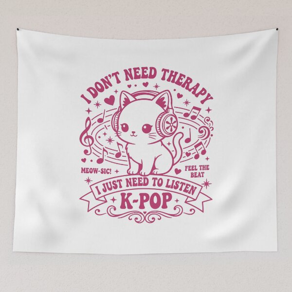 Item preview, I Dont Need Therapy I Just Need To Listen K-Pop designed and sold by LuminOrb.