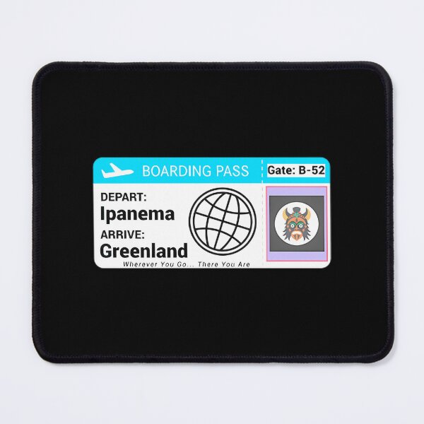 Item preview, Ipanema To Greenland Adventure Boarding Pass designed and sold by RaymondGnLTees.
