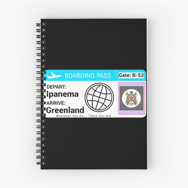 Item preview, Ipanema To Greenland Adventure Boarding Pass designed and sold by RaymondGnLTees.