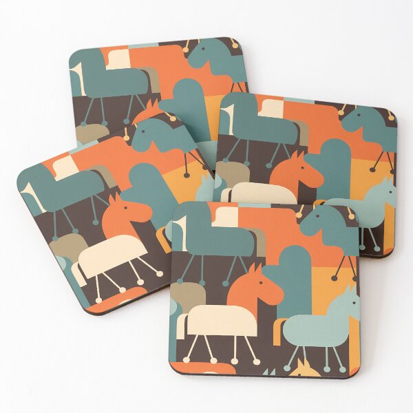 Item preview, Geometric Horse Icon Pattern (image size 7840x11680) designed and sold by Digital-Davinci.