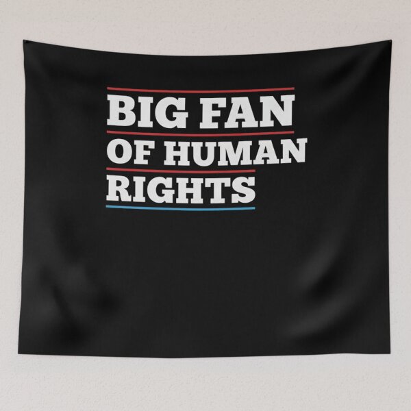 Item preview, Big Fan of Human Rights Protest Defend Equality Retro designed and sold by THREE LITTLE BEANS.