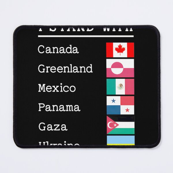 Item preview, Solidarity Flags: Canada, Greenland, Mexico, Panama, Gaza, Ukraine designed and sold by RaymondGnLTees.