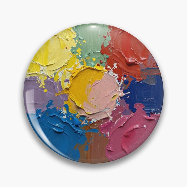 Item preview, Colorful Acrylic Impasto Texture designed and sold by myforestfog.